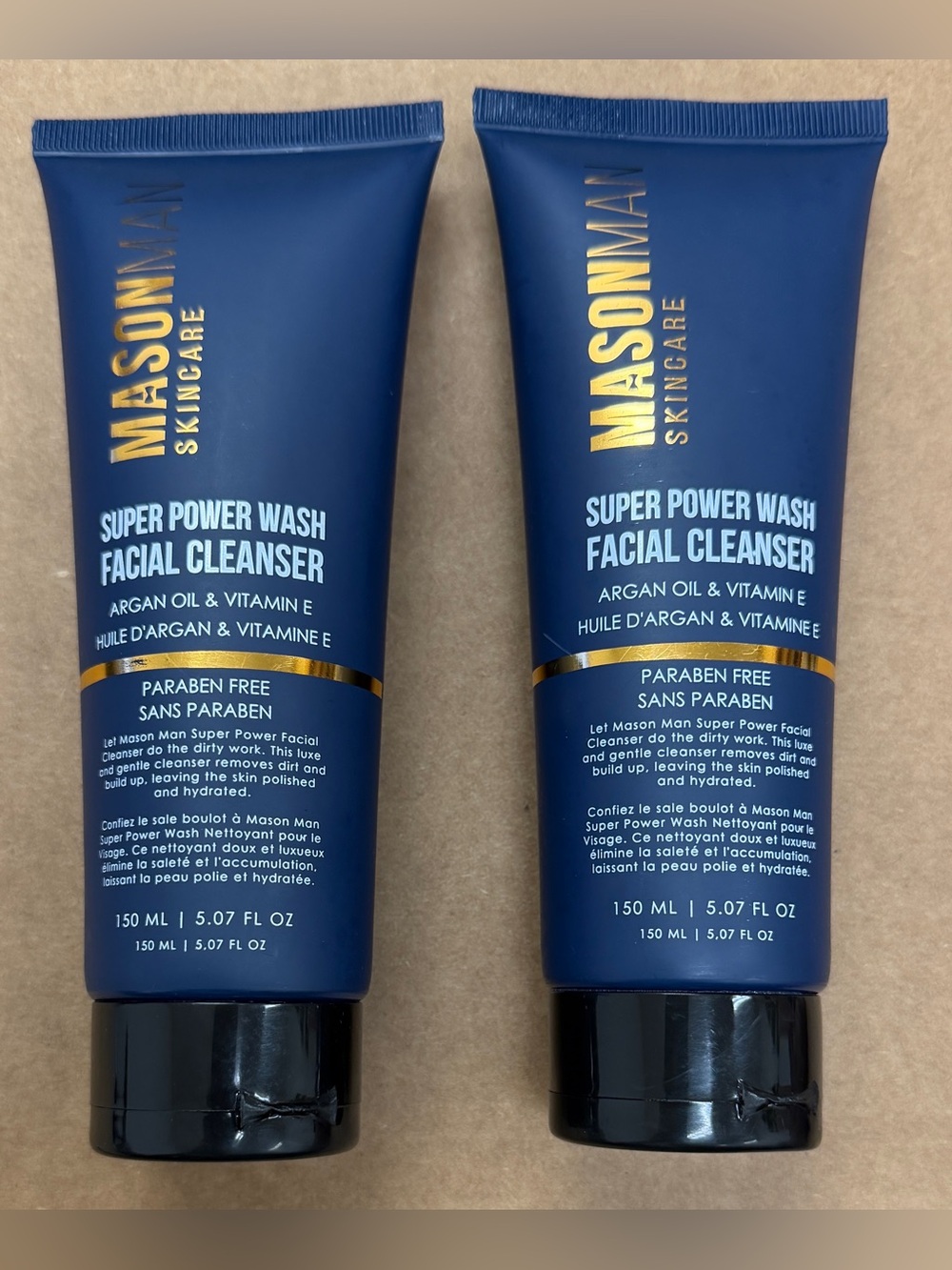 MASON MAN Skin Care, SUPER WASH FACIAL CLEANSER, ARGAN OIL & VITAMIN E, FOR MEN